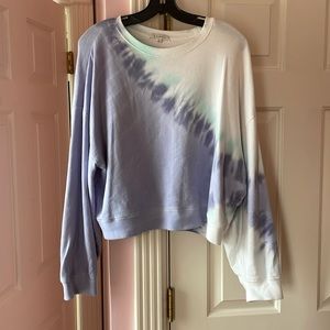 Z Supply Tie Dye Crop Sweatshirt sz L
